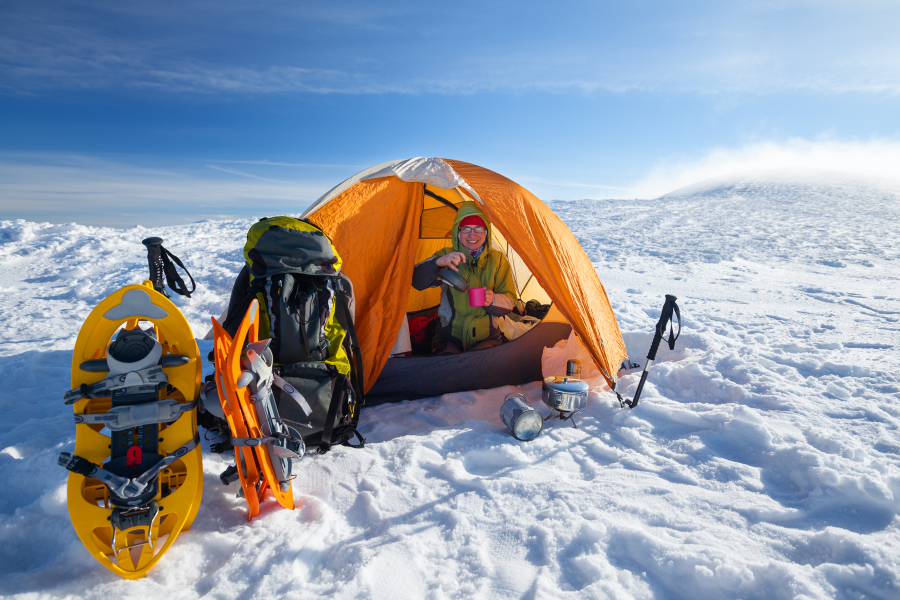 Winter camping and ski: your snowy refuge in the Alps